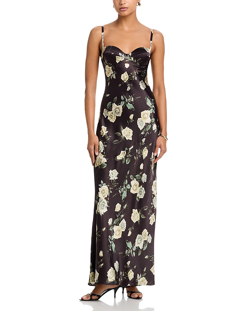 L'Agence Sayla Silk Maxi Dress