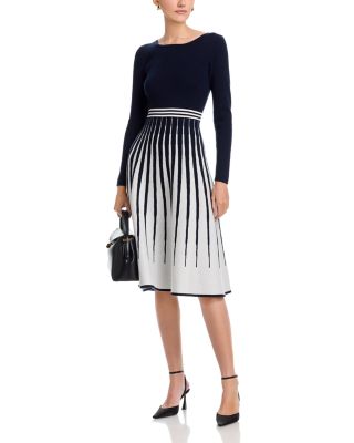 Long Sleeve Round Neck Sweater Dress