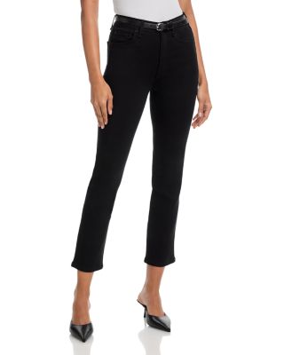 Flexi Wren High Rise Slim Ankle Jeans in Black