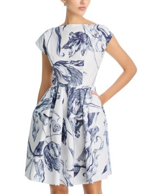 Erdem Cap Sleeve Mini Dress