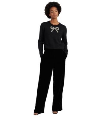  Women's Embellished Bow Sweater