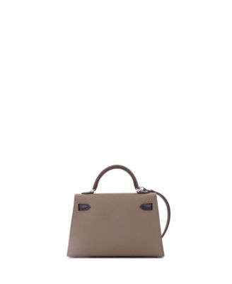 Kelly 20 Handbag Tricolor Epsom with Palladium Hardware