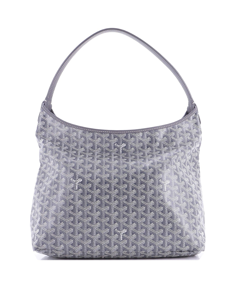PRE-OWNED GOYARD Pre-owned Goyard Boheme Hobo Coated Canvas In Gray