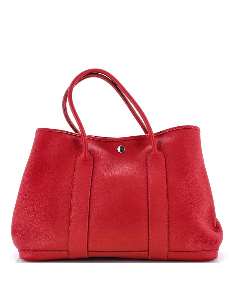PRE-OWNED HERMES Pre-owned Hermes 36 Garden Party Tote Leather In Red