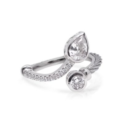 Day Diamonds Teardrop & Round Bypass Ring, 0.98ct Lab Grown Diamonds