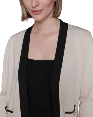 Contrast Trim Cardigan