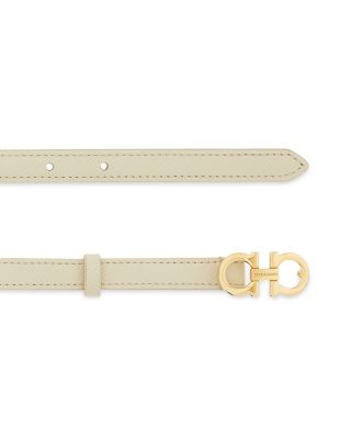 Gancini Fixed Leather Belt