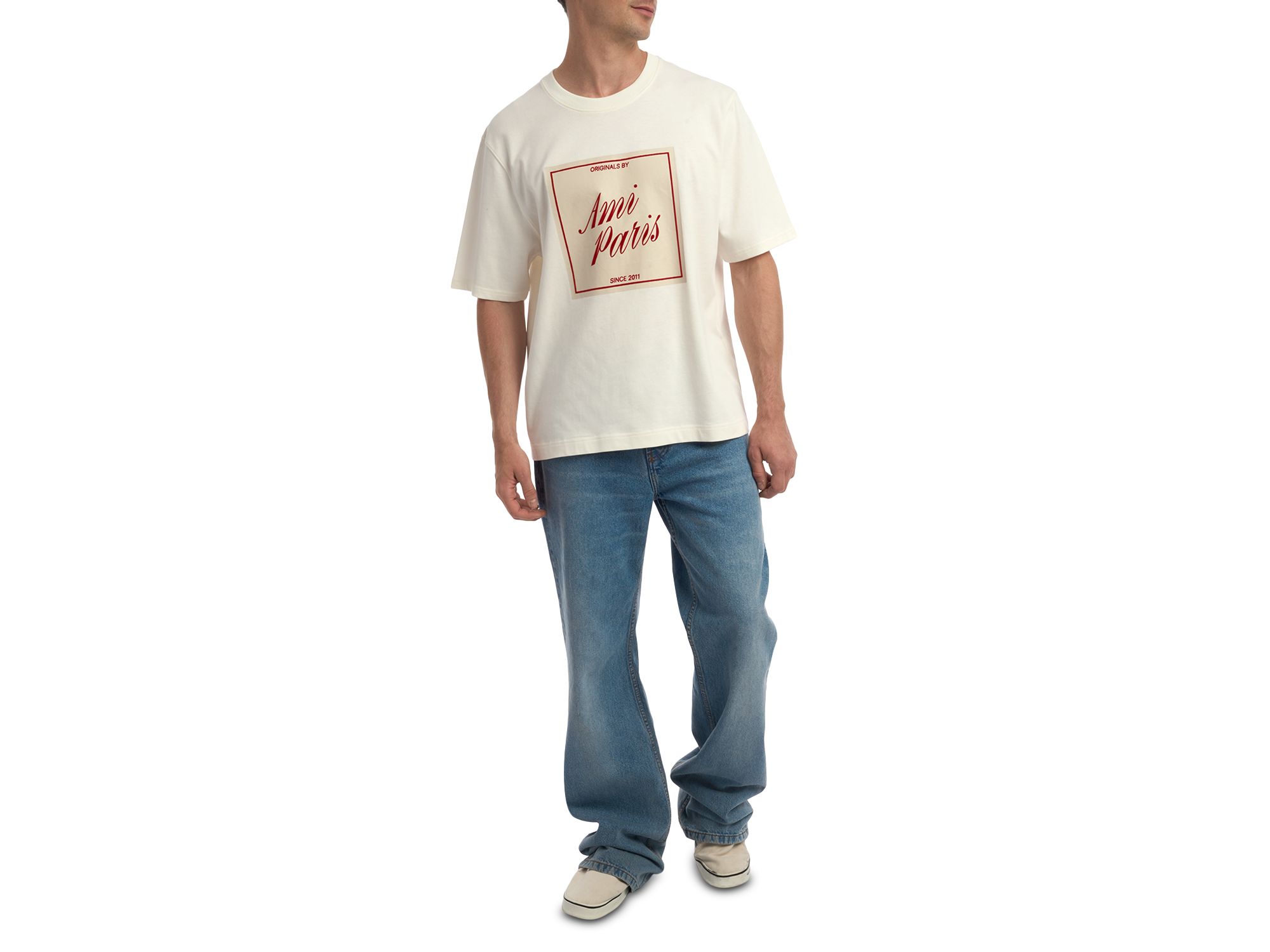 Boxy Fit Short Sleeve Tee With Signature Print — Image 3
