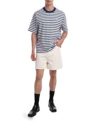 Short Sleeve Boxy Fit Mariniere Tee With Ami De Coeur Patch