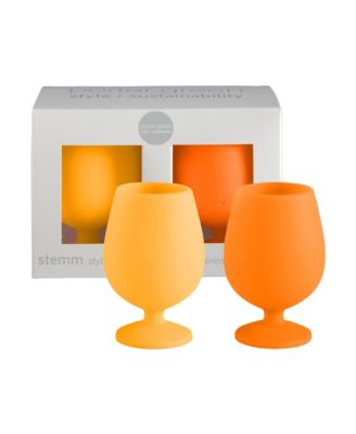 Stemm Silicone Unbreakable Wine Glasses - Set of 2