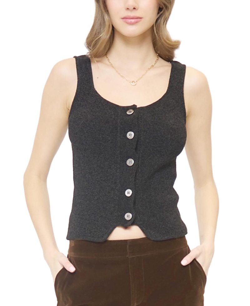 Central Park West Women's Ember Chenille Button Up Tank