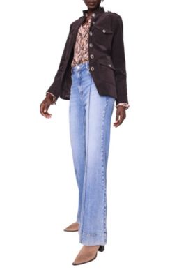 Women's Corduroy Military Jacket