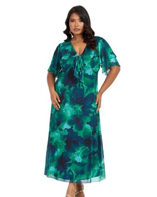 Flutter Sleeve Midi Dress