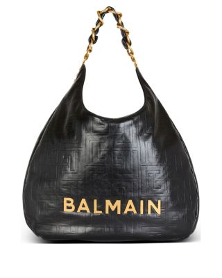 1945 Soft Hobo Large Crinkled Leather Handbag