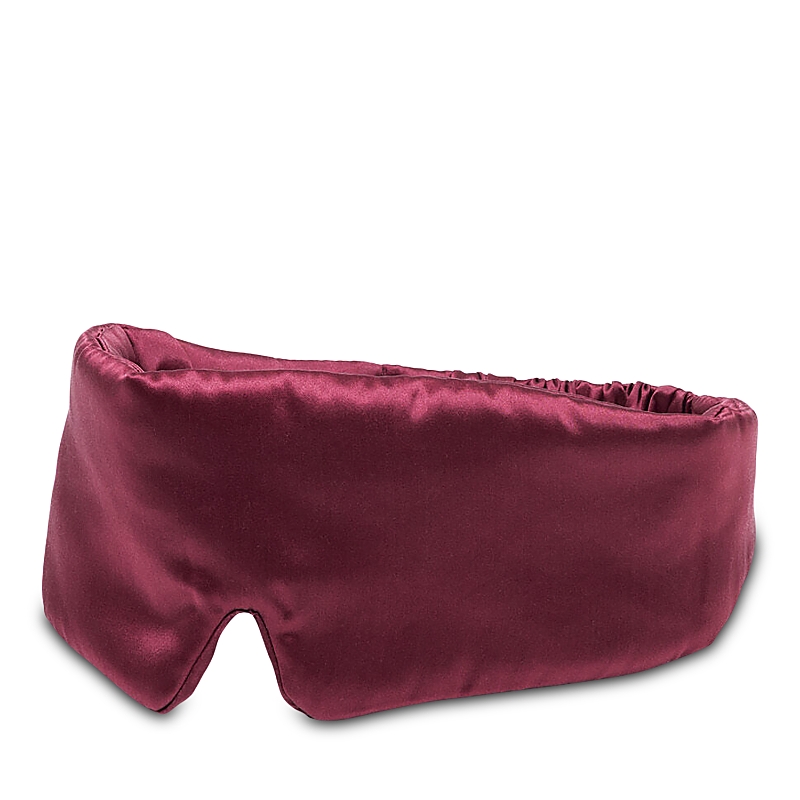 Frette Sanctuary Silk Eye Mask In Burgundy