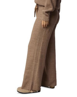 Stassi Satin Tie Sweater Pants