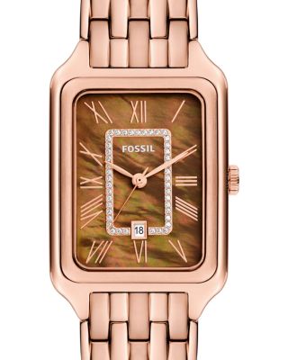 Raquel Three-Hand Date Rose Gold-Tone Stainless Steel Watch, 26mm x 40mm