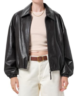 Bubble Hem Bomber Jacket