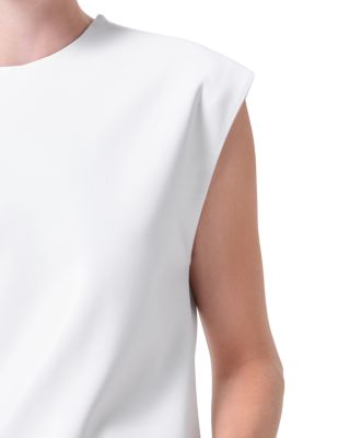 Corrine Faux Leather Tee