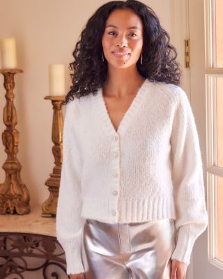 Pearl Button Cardigan Sweater