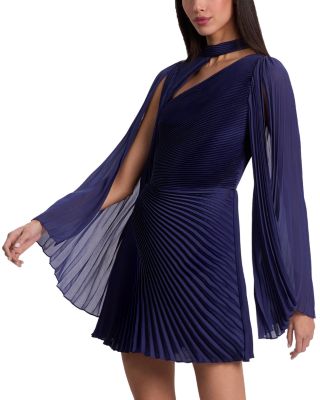 Aurelie Pleated Mini Dress