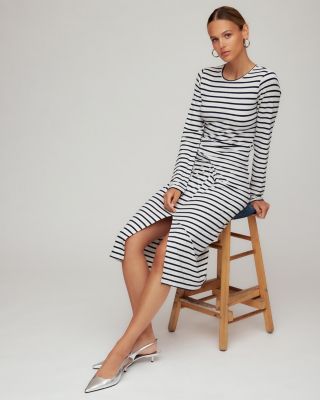 Sadie Side Drape Midi Dress