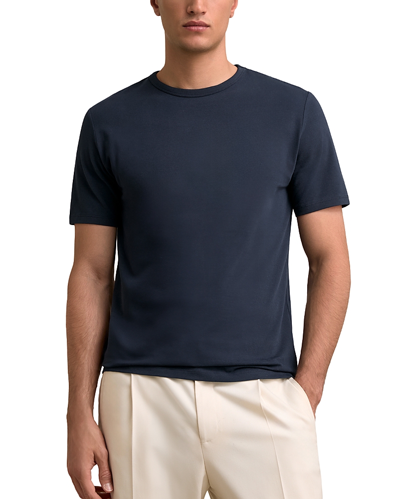 Reiss Joe Stretch Cotton T-shirt In Brown