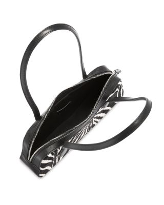 Mini Zebra Print Calf Hair Shoulder Bag