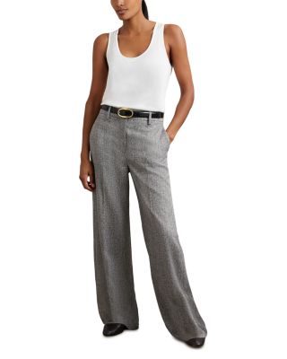 Petite Texture Wide Leg Pants
