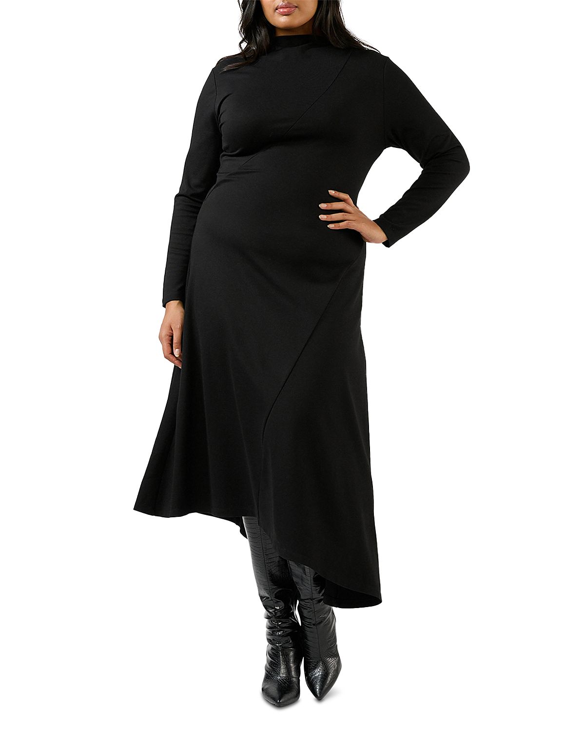 Estelle Plus Abagail High Neck Dress