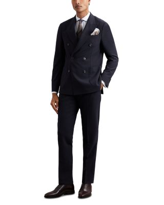 Textured Weave Slim Fit Pants