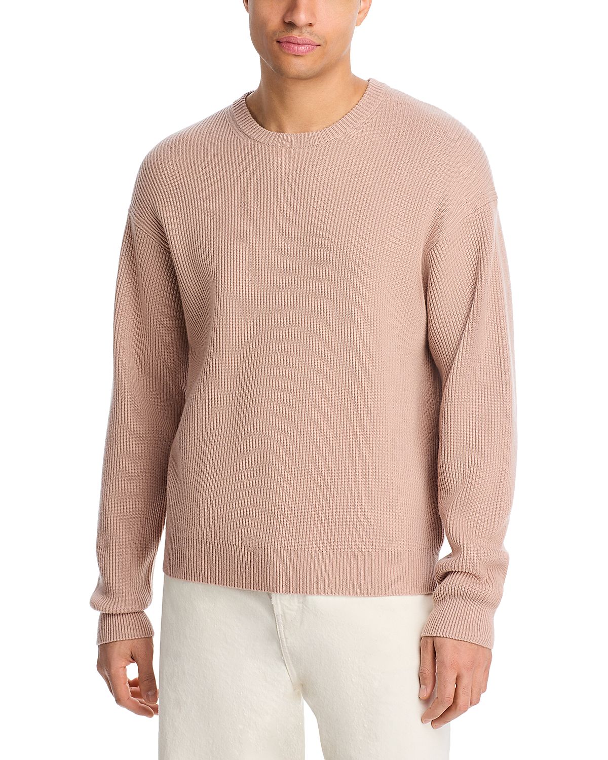 Frame Ribbed Crewneck Sweater
