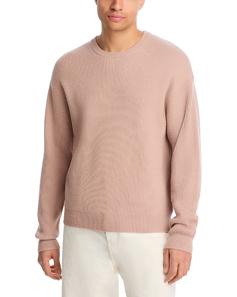Frame Ribbed Crewneck Sweater