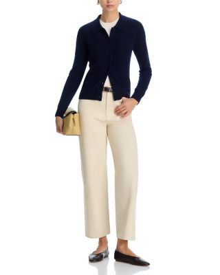 100% Cashmere Polo Cardigan Sweater - Exclusive