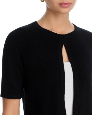 100% Cashmere Crewneck Shrug Sweater - Exclusive