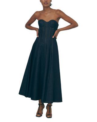Strapless Denim Dress