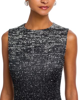 Ombr&eacute; Boucl&eacute; Jacquard Dress