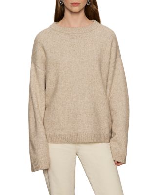 Go-To Crewneck Sweater with Removable Scarf