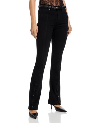 Manhattan High Rise Bootcut Jeans in Black Shadow