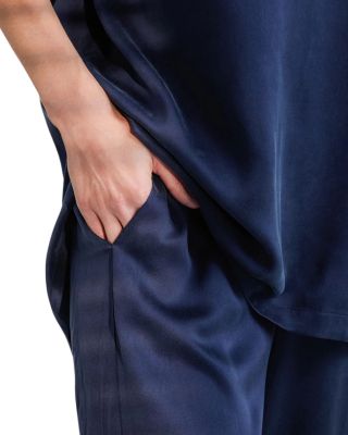 Silk Tee Pant Set