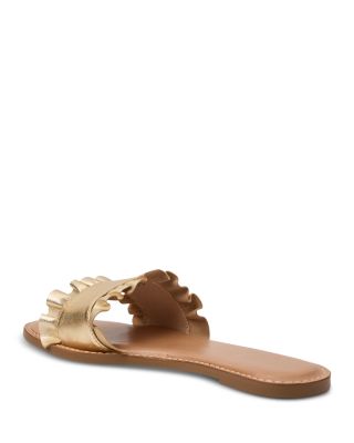 Women's Rozette Ruffle Slides