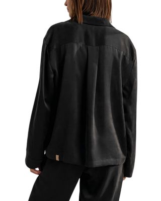 Silk Long Sleeve Pant Set