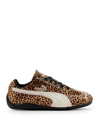 Women's Speedcat Leopard Calf Hair Sneakers