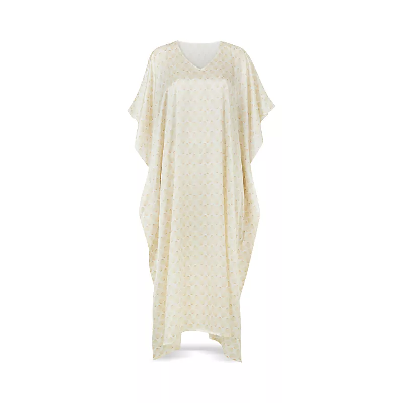 Gingerlily x Memo Press Seashells Silk Kaftan