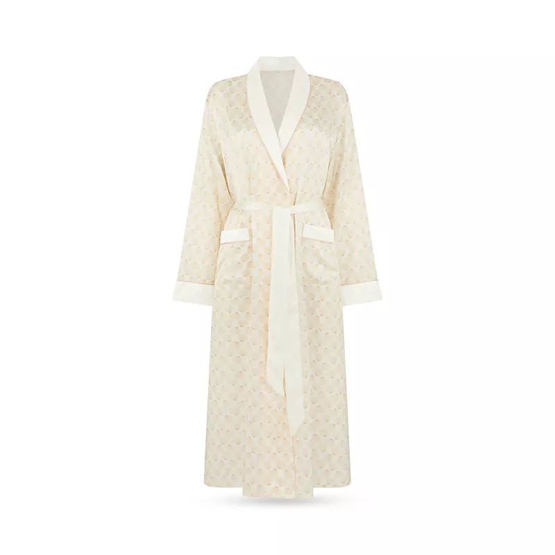 Gingerlily x Memo Press Seashells Silk Dressing Gown