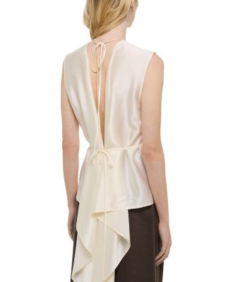 Silk Scarf Drape Top