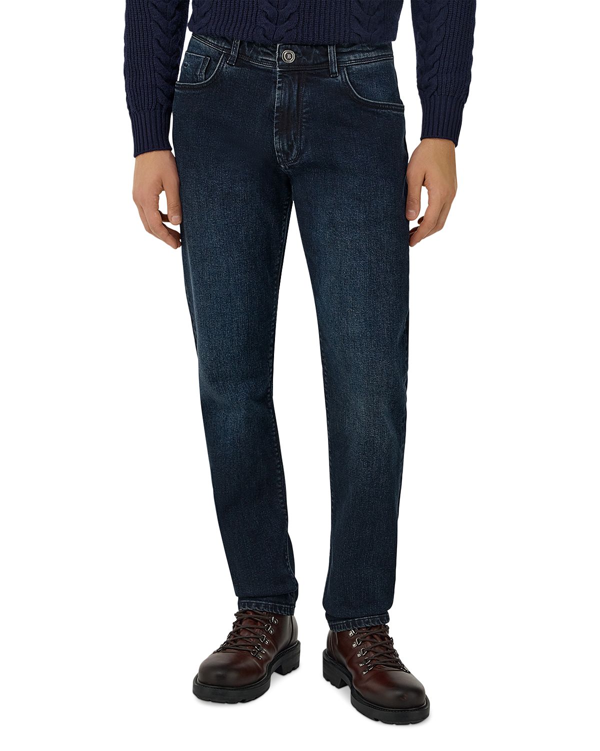 Boggi Milano Blue Black Denim Jeans