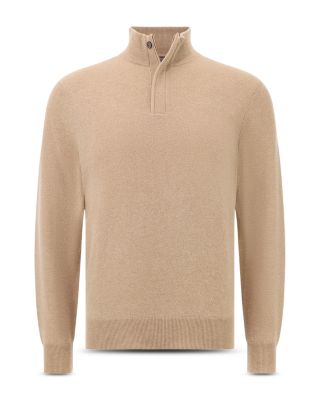 Half-Zip Cashmere Wool Sweater
