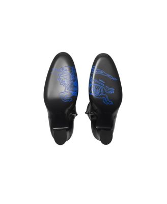 Women's Leather Trinket Ankle Boots