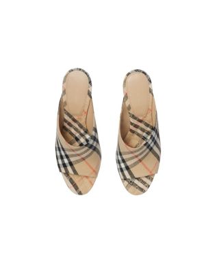 Women's Check Mews Mules